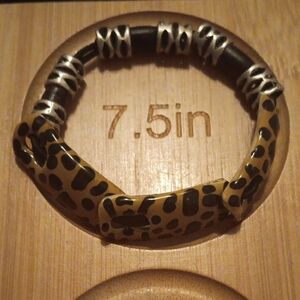 Ceramic Cheetah Print Bracelet